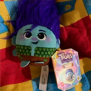Mattel Trolls Plush Toy with Purple Hair
